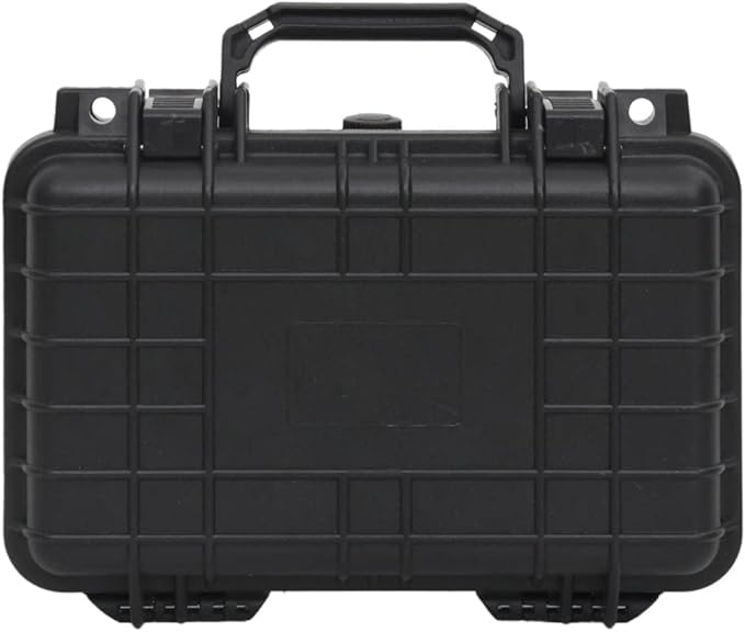 PP Portable Flight Case, Lockable Tool Box for Transportation Travelling, Protective Equipment Case, 11.8"x8.7"x3.9", -280