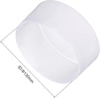 uxcell 4pcs Rubber End Caps 130mm ID Vinyl Round End Cap Cover Screw Thread Protectors Clear, 50mm Height