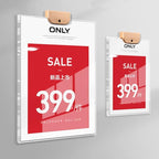 Wall Mount Acrylic Sign Holder with 3M Tape, Photo Menu Flyer Display Frames for Mall, Office, Home, Restaurant (Metal Horizontal A4 210×297mm/8.27×11.69inches)