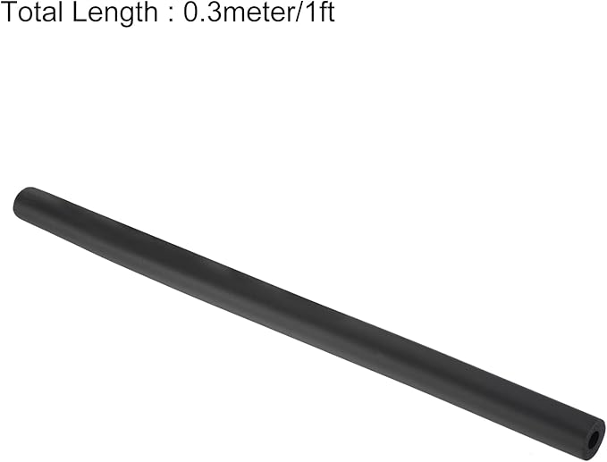 uxcell Foam Tubing for Handle Grip Support,8mm(5/16") ID 18mm(0.71") OD 0.3 Meter/1ft Length Black