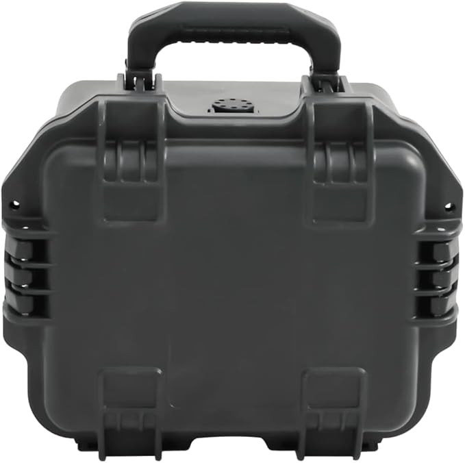 PP Portable Flight Case, Lockable Tool Box for Transportation Travelling, Protective Equipment Case, 11.8"x9.6"x7.9", -290