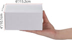 Calenzana 6x4x3 Shipping Boxes Set of 40, White Corrugated Cardboard Box for Mailing Packing Gifts Small Business