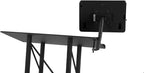 Truss Podium with Base and 23" Wide Top, 64"H, Includes iPad 2-4 and iPad Air Mount (Black Steel/Aluminum)
