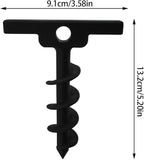 Rustproof Garden Screw Anchors with Spirals Corrosions Ground Stakes for Landscape Backpacking Playgrounds Canopies Greenhouses Screw Stakes
