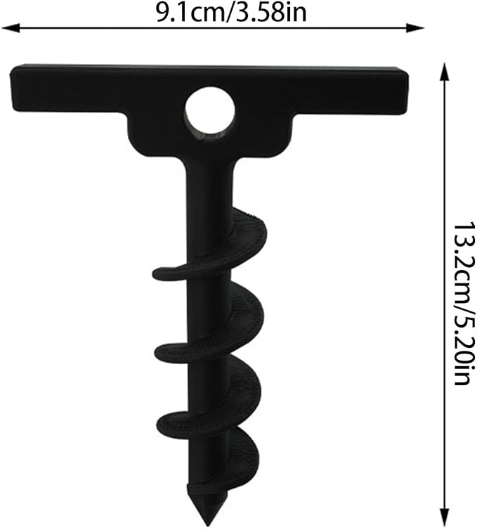 Rustproof Garden Screw Anchors with Spirals Corrosions Ground Stakes for Landscape Backpacking Playgrounds Canopies Greenhouses Screw Stakes