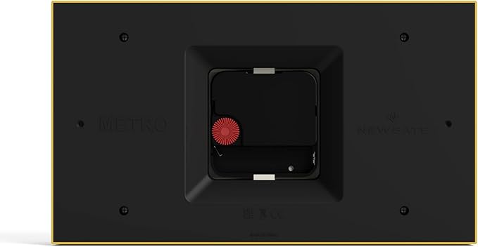 NEWGATE® Mini Metro Desk Clock | Retro Mantel Clock | Citrus Yellow | Mid Century Style for Desk, Table top, Shelf or Bedside