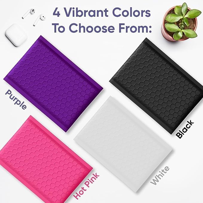 Black 14.25x20 Inch Poly Bubble Mailers #7 | Self Seal Large Padded Envelopes | Air Cushioned Bubble Mailer | Usable Size 14.25x19 Inch | Waterproof Lightweight Mailing Shipping Bags | 50 Pack Bulk