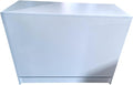 Only Hangers Display Checkout Register Stand with Drawer and Counter Space - Avilable in White, Black, and Maple (Wrap Counter, White, 48")