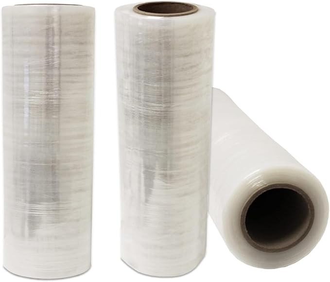 4 Rolls 18" x 1500 FT Pre-Stretched Stretch Wrap 33 Gauge (80G Equivalent) Clear Hand Shrink Pallet Wrap Film for Moving and Warehouse - Shipping Depot