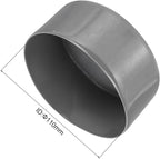 uxcell 4pcs Rubber End Caps 110mm ID Vinyl Round End Cap Cover Screw Thread Protectors Dark Grey, 50mm Height