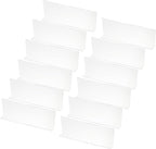 PATIKIL 12 Pack Shelf Dividers for Closet Organization, 13.8x1.57x4.7 Acrylic Closets Separator Kitchen Cabinet Shelves Under Bed Blocker for Bedroom Kitchen Office, Clear