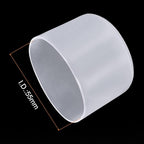 uxcell 4pcs Rubber End Caps 55mm ID Vinyl Round Tube Bolt Cap Cover Screw Thread Protectors Clear, 40mm Height
