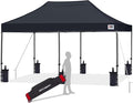 ABCCANOPY Patio Pop Up Canopy Tent 8x16 Commercial-Series (Black)