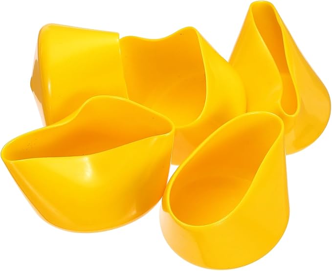 uxcell 5pcs Rubber End Caps 60mm(2.4 Inch) ID Vinyl PVC Round Tube Bolt Cap Cover Screw Thread Protectors Yellow