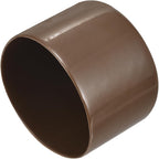 uxcell 4pcs Rubber End Caps 59mm(2 5/16") ID Vinyl Round Tube Bolt Cap Cover Screw Thread Protectors Brown, 40mm Height