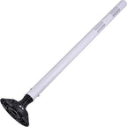 8 Pack Traffic Delineator Post Cones, High Visibility 3M Reflective Tapes, Flexible Spring Post with Detachable Base, for Highway Road Safety, Garage, Parking Lot (White, 48")