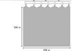 Room Divider Blackout Curtains Flexible Sliding Tracks Sets Ceiling Mounted Rod Window Curtain Privacy Separation for Bedroom Living Rooms,1 Panel Beige Drape and Black Track Set-W108xH108 in