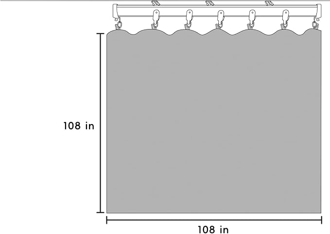 Room Divider Blackout Curtains Flexible Sliding Tracks Sets Ceiling Mounted Rod Window Curtain Privacy Separation for Bedroom Living Rooms,1 Panel Beige Drape and Black Track Set-W108xH108 in