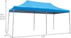 Tangkula 10’ X20’ Carport Tent Pop Up, Commercial Instant Canopy with Tent Peg, Waterproof Wedding Canopy with Wind Rope, Outdoor Shelter Pavilion for Parties Camping, Gazebo with Carry Bag