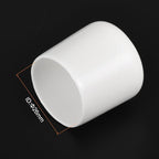uxcell 5pcs Rubber End Caps 26mm ID Vinyl PVC Round Tube Bolt Cap Cover Screw Thread Protectors White