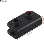 1Pc/4Pcs 2-Way Pop-up Gazebo Replacement Connector Spare Parts Rectangular Bracket Set, Canopy Truss Connector Replacement Parts Replacement Parts Black(1Pc)