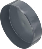 uxcell 4pcs Rubber End Caps 200mm(7 7/8 Inch) ID x 80mm(3 1/8 Inch) H Vinyl Round End Cap Cover Screw Thread Protectors Dark Grey