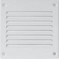 Repa Market 4 x 4 Inch Air Vent Cover/White Galvanized Steel Louvered Grill Cover with Mesh Screen/Wall or Ceiling Vent/Durable Flush Mount HVAC Register for Indoor and Outdoor Ventilation