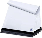 POLYSELLS 50 pcs 24x24 Inches White Poly Mailers Shipping Envelopes, Strong Adhesive Sealing, Waterproof, and Tear-resistant Postal Mailing Bags for Clothing, Books, and Accessories