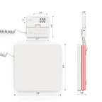 Postal Scales for Shipping, 110LB(50KG) Scale for Package, Three Functions: Tare,Mode and Hold, Individual Flexible Panel,with Manual and Adapter