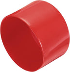 uxcell 4pcs Rubber End Caps 85mm ID Vinyl Round End Cap Cover Screw Thread Protectors Red, 50mm Height