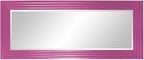 Howard Elliott Hot Pink Tall Delano Mirror, Large Self Standing Full Length Rectangular Mirror with Stepped Levels, 34 x 82 Inch