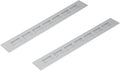 Vent Systems 11.81 x 1.57 (Outer Size) - Pack of 2 - Rectangular Door Vent - Silver Aluminum Vent Cover, Toe Kick Vent Cover - HVAC for Home, Cabinet Vent - Intake/Exhaust Door Return Air Vent