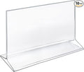 Azar Displays 142718 11-Inch Width by 7-Inch Height Top-Load Acrylic Sign Holder, 10-Pack