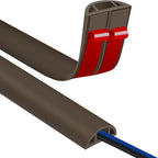 Floor Cord Covers for Wires 10FT Cable Hider Wire Cover Self Adhesive Cord Hider Floor for Offices, Homes, Workshops, Warehouses Cable Cavity 0.39" W x 0.27" H