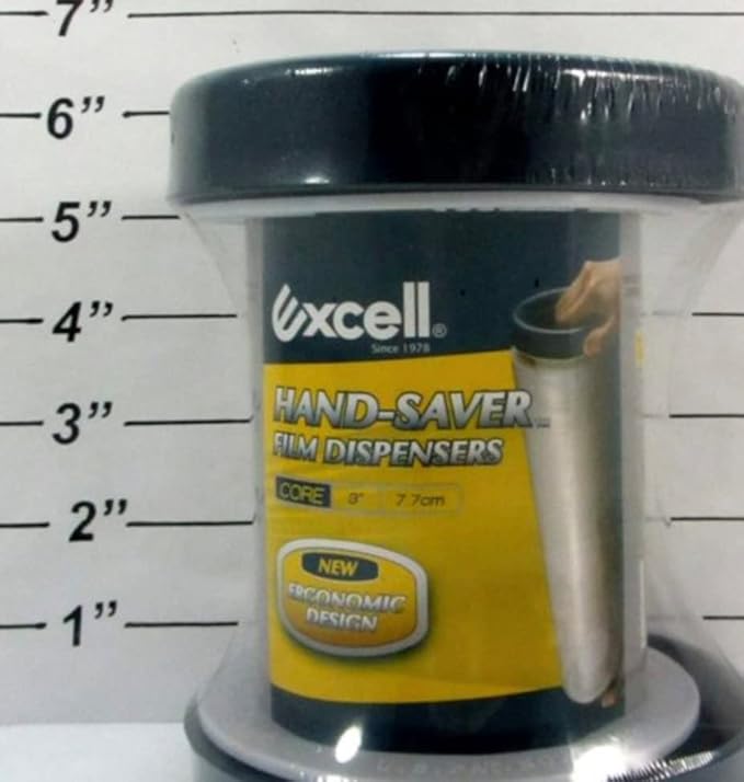LuxProdX Excell SF-755 Stretch Film Dispenser Wrappers (3"Core), Hand Saver Stretch Film Dispenser, Use for Office, Home, Stores and Warehouses