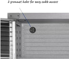 Heavy Duty Storage Solid Stainless Steel Cabinet with Lockable, Adjustable Shelf, Metal Garage Organizer (Granite, 36" W x 18" D x 72" H)