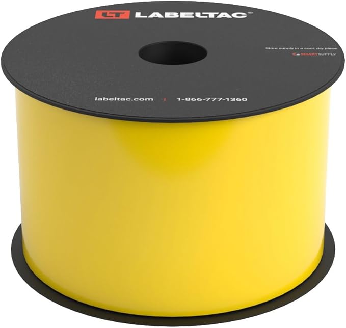 LabelTac 4 and Pro Model Indoor/Outdoor Rack Label Supply 3" x 150' Yellow