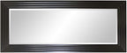 Howard Elliott Rich Espresso Tall Delano Mirror, Large Self Standing Full Length Rectangular Mirror with Stepped Levels, 34 x 82 Inch