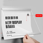 Wall Mount Acrylic Sign Holder Self Adhesive Magnetic Display Frame Clear Document Frame for Office, Store, School, Home, Wall Picture Frame (Horizontal A3 297×420mm/11.69×16.54inches)