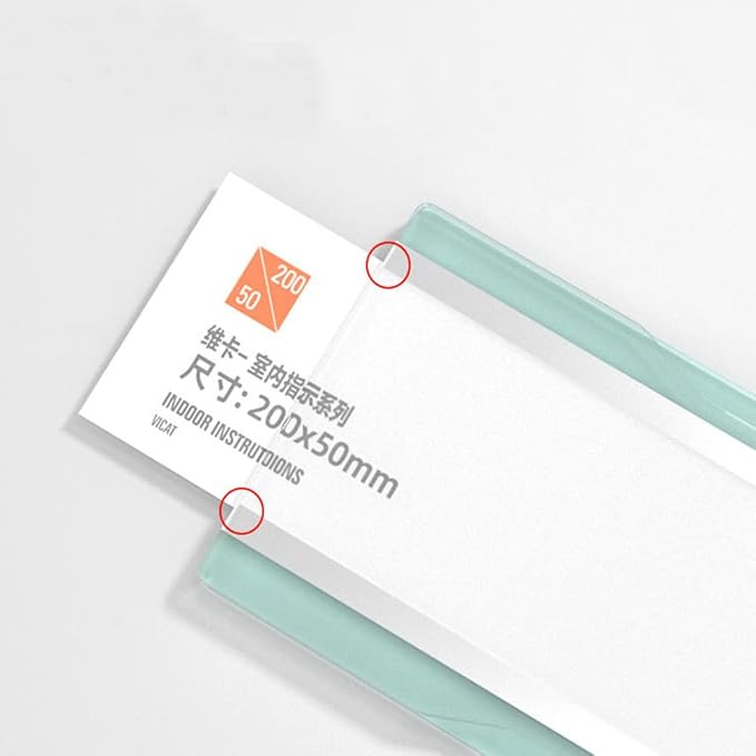Wall Mount Acrylic Nameplate Holder Office Business Door Sign Holder with Adhesive Tape (11.69×3.54inches/29.7×9cm)