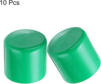 uxcell 10pcs Rubber End Caps 43mm ID Vinyl Round End Cap Cover Screw Thread Protectors Dark Green