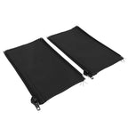 Universal Stroller Handle Sleeve Cover with Zipper Cleanable for Stroller Cart Replacement Grip Bar Handlebar 7.5 x 4.3 inch(Black)