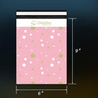 200 Count - 6x9 inch, Pink Polka Dot - Thank You Poly Mailer Envelope, Mailing Shipping Bags with Self Seal Strip