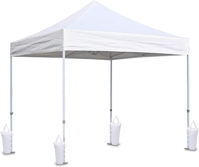 Extra Large Canopy Weights Bag Leg Weight for Pop up Canopy Tent Gazebo Patio Instant Outdoor Sun Shelter,120LBS Tent Weight Sand Bags (4Set White)