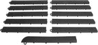 Big Floors Male Transition Edge Kit, Durable Interlocking Modular Garage Floor Edging, Compatible with RaceDeck, GarageTrac and GarageDeck Products, (11 Piece), Graphite