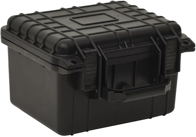 PP Portable Flight Case, Lockable Tool Box for Transportation Travelling, Protective Equipment Case, 10.6"x9.8"x7.1", -282