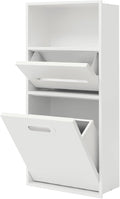 Stainless Steel Shower Niche with Trash Can Stainless Recessed Storage Cabinet White 26 * 11.8 No Tile Needed Wall Niche Recessed Toilet Paper Holder for Kitchen Living Room Bedroom Hotel