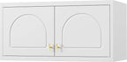 Wall Upper Storage Cabinet,Metal Bathroom Wall Mounted Cabinet,15 Inch Storage Cabinet for Basement,Livingroom Home Office