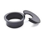 TuTuYa 6PCS Desk Grommet, Desk Grommet 2Inch(50mm) Desk Cable Grommet Desk Cable Hole Covers with Hole Saw, Ideal Solution for Office and Home Table Cable (Black, 2Inch_50mm)