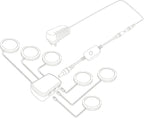YGS-Tech LED Under Cabinet Lighting Kit, 1020 Lumens LED Puck Light, 5000K Daylight White, CRI90+, Touch Dimming, Silver Trim All Accessories Included, for Kitchen, Closet Lights, Safe Light, 6-Pack